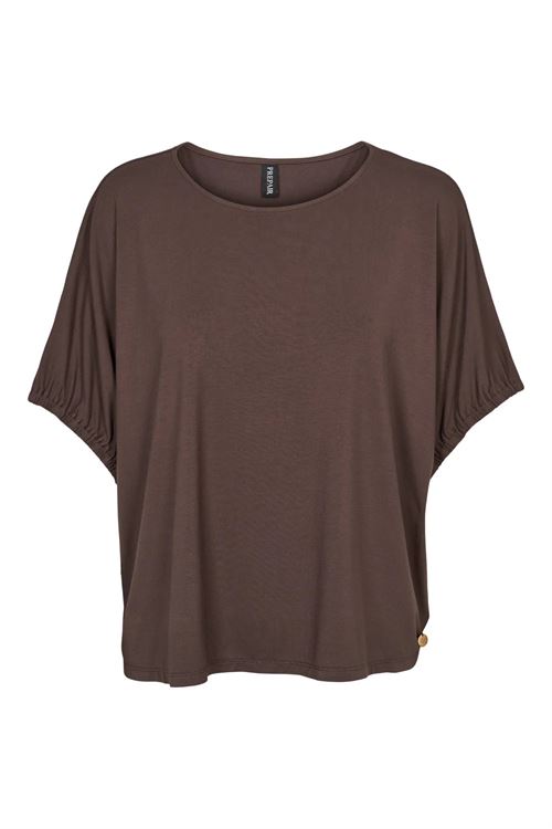 PREPAIR BLUSE, ATHENA T-SHIRT, MOCCA